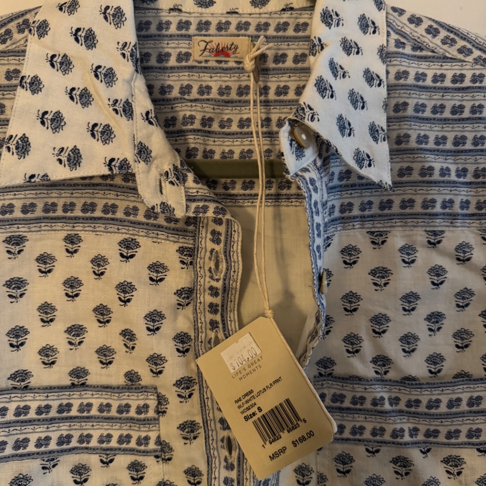 NWT Faherty Rae Dress - Picture 7 of 9